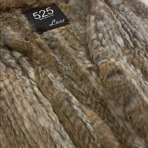 Rabbit fur vest - real fur
